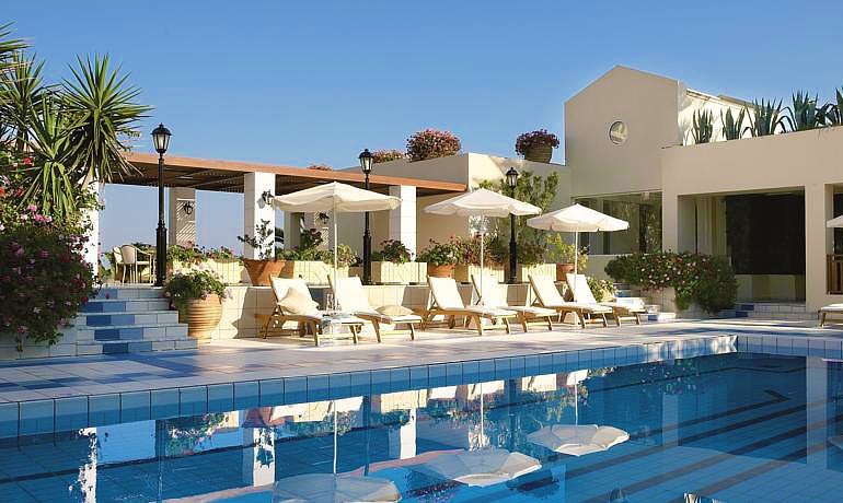 Creta Royal Hotel pool with sunbeds