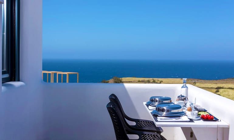Elea Resort in Santorini pool suite balcony