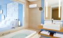 Lindos Blu Luxury Hotel room bathroom