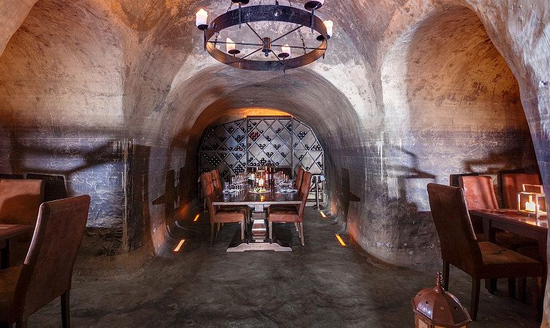 Mystique hotel Santorini Secret wine cave