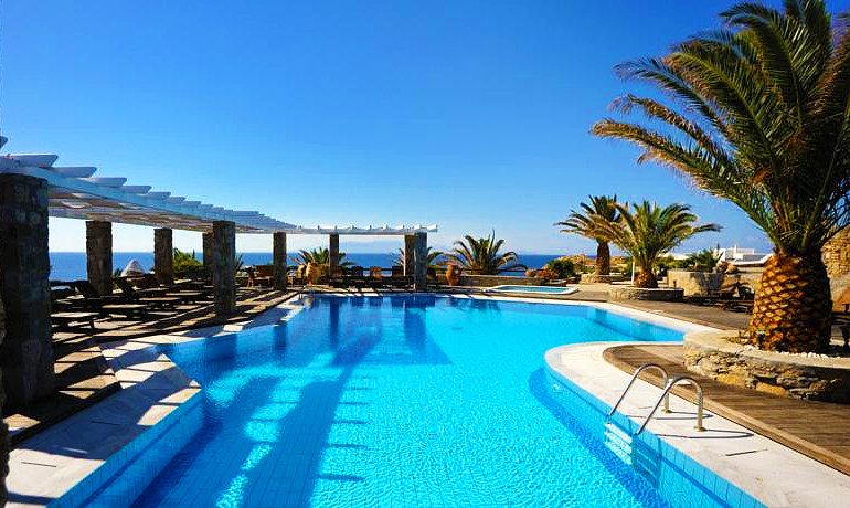 San Giorgio hotel Mykonos general pool-view
