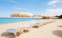 La Villa del Re hotel beach with sunbeds