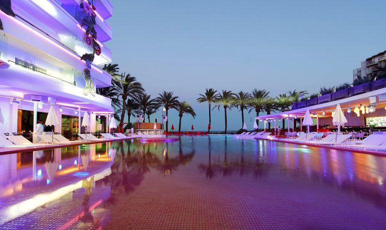 Ushuaia Ibiza Beach Hotel tower pool view