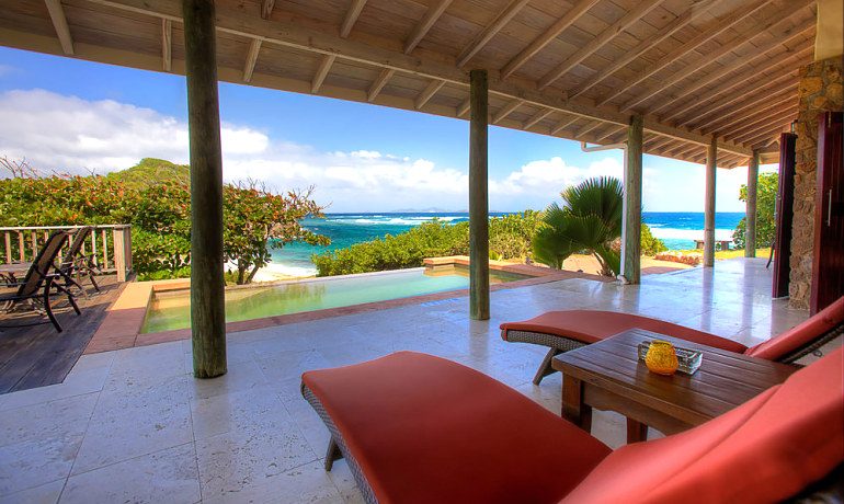 Palm Island Resort villa terrace pool