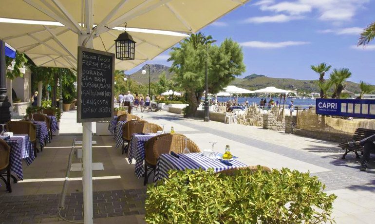Hotel Capri Port de Pollensa terrace view